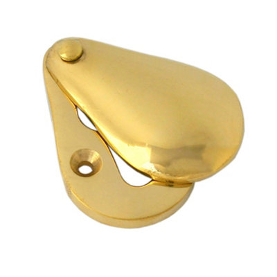 From The Anvil Polished Brass Plain Escutcheon