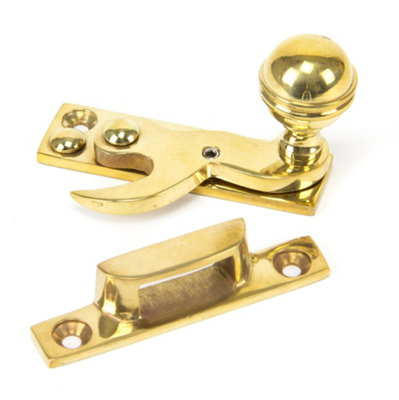 From The Anvil Polished Brass Prestbury Sash Hook Fastener