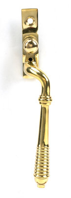 From The Anvil Polished Brass Reeded Espag - RH