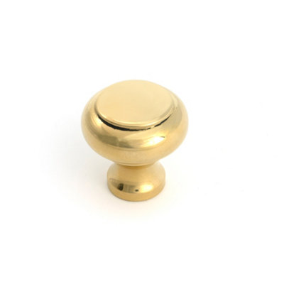 From The Anvil Polished Brass Regency Cabinet Knob - Small