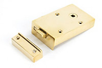 From The Anvil Polished Brass Right Hand Bathroom Latch