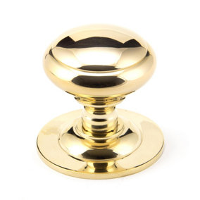 From The Anvil Polished Brass Round Centre Door Knob