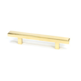 From The Anvil Polished Brass Scully Pull Handle - Small