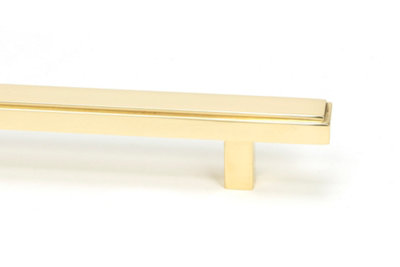 From The Anvil Polished Brass Scully Pull Handle - Small