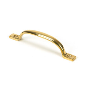 From The Anvil Polished Brass Slim Sash Pull