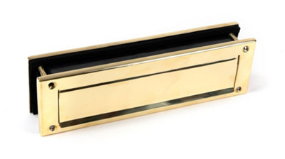 From The Anvil Polished Brass Traditional Letterbox