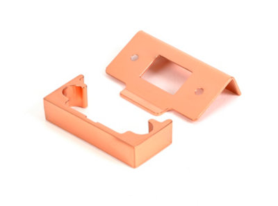 From The Anvil Polished Bronze  1/2" Rebate Kit for Tubular Mortice Latch