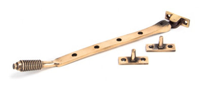 From The Anvil Polished Bronze 10 Inch Reeded Stay