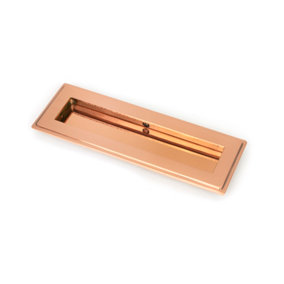 From The Anvil Polished Bronze 175mm Art Deco Rectangular Pull