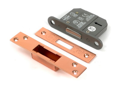 From The Anvil Polished Bronze 2 1/2" 5 Lever BS Dead Lock KA