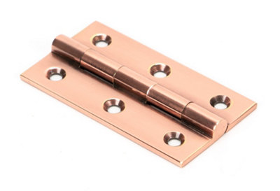 From The Anvil Polished Bronze 2.5 Inch Butt Hinge (pair)