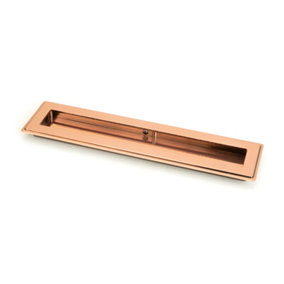 From The Anvil Polished Bronze 250mm Art Deco Rectangular Pull