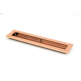 From The Anvil Polished Bronze 250mm Plain Rectangular Pull