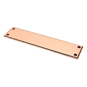 From The Anvil Polished Bronze 300mm Art Deco Fingerplate