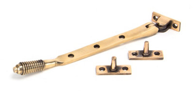 From The Anvil Polished Bronze 8 Inch Reeded Stay