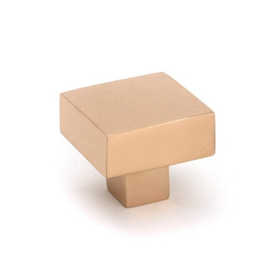 From The Anvil Polished Bronze Albers Cabinet Knob - 30mm