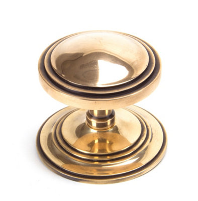 From The Anvil Polished Bronze Art Deco Centre Door Knob