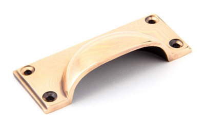 From The Anvil Polished Bronze Art Deco Drawer Pull