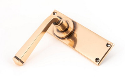 From The Anvil Polished Bronze Avon Lever Latch Set