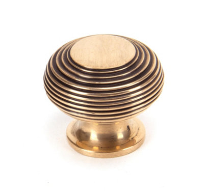 From The Anvil Polished Bronze Beehive Cabinet Knob 40mm