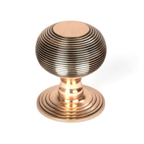From The Anvil Polished Bronze Beehive Centre Door Knob