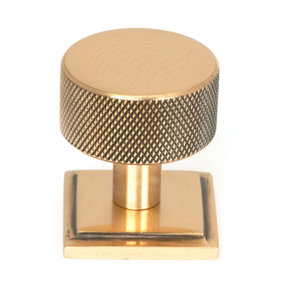 From The Anvil Polished Bronze Brompton Cabinet Knob - 32mm (Square)