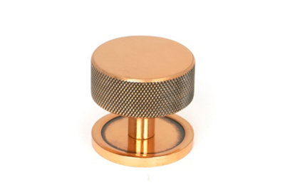 From The Anvil Polished Bronze Brompton Cabinet Knob - 38mm (Plain)