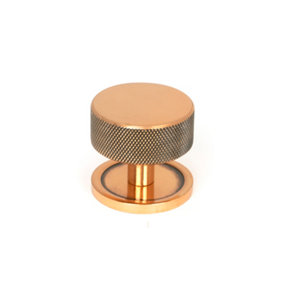 From The Anvil Polished Bronze Brompton Cabinet Knob - 38mm (Plain)