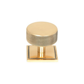 From The Anvil Polished Bronze Brompton Cabinet Knob - 38mm (Square)