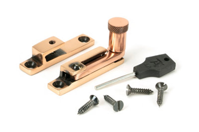 From The Anvil Polished Bronze Brompton Quadrant Fastener - Narrow
