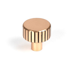 From The Anvil Polished Bronze Judd Cabinet Knob - 25mm (No rose)