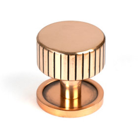 From The Anvil Polished Bronze Judd Cabinet Knob - 32mm (Plain)