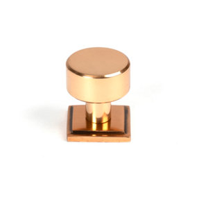 From The Anvil Polished Bronze Kelso Cabinet Knob - 25mm (Square)