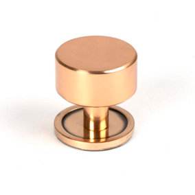 From The Anvil Polished Bronze Kelso Cabinet Knob - 32mm (Plain)