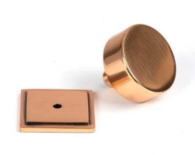 From The Anvil Polished Bronze Kelso Cabinet Knob - 38mm (Square)