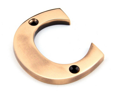 From The Anvil Polished Bronze Letter C