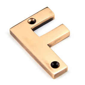 From The Anvil Polished Bronze Letter F