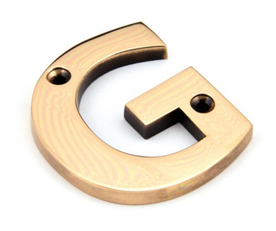 From The Anvil Polished Bronze Letter G