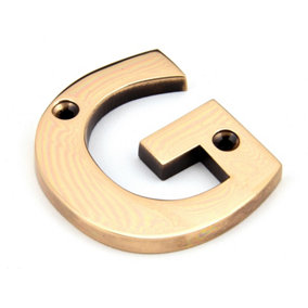 From The Anvil Polished Bronze Letter G