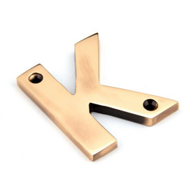 From The Anvil Polished Bronze Letter K