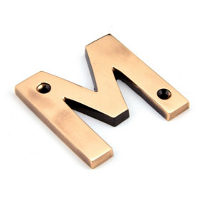 From The Anvil Polished Bronze Letter M