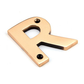 From The Anvil Polished Bronze Letter R