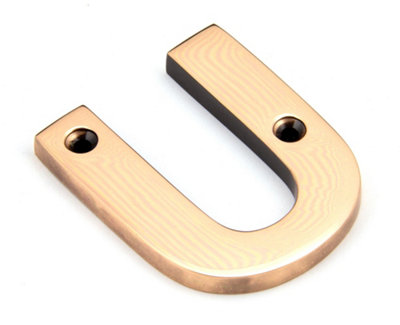 From The Anvil Polished Bronze Letter U