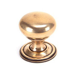 From The Anvil Polished Bronze Mushroom Cabinet Knob 32mm