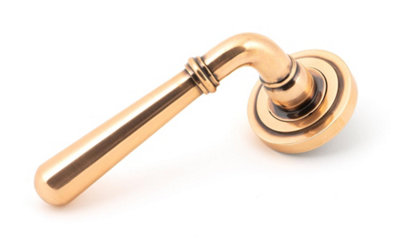 From The Anvil Polished Bronze Newbury Lever on Rose Set (Art Deco ...