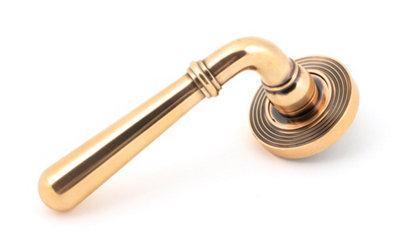 From The Anvil Polished Bronze Newbury Lever on Rose Set (Beehive) - Unsprung