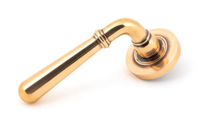 From The Anvil Polished Bronze Newbury Lever on Rose Set (Plain)