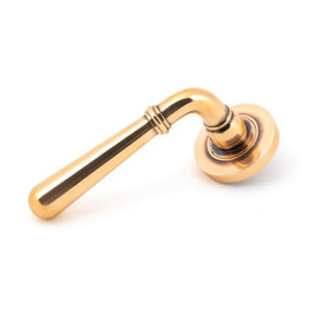 From The Anvil Polished Bronze Newbury Lever on Rose Set (Plain)