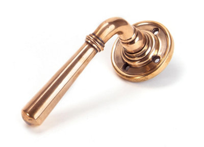 From The Anvil Polished Bronze Newbury Lever on Rose Set