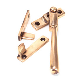 From The Anvil Polished Bronze Night-Vent Locking Newbury Fastener